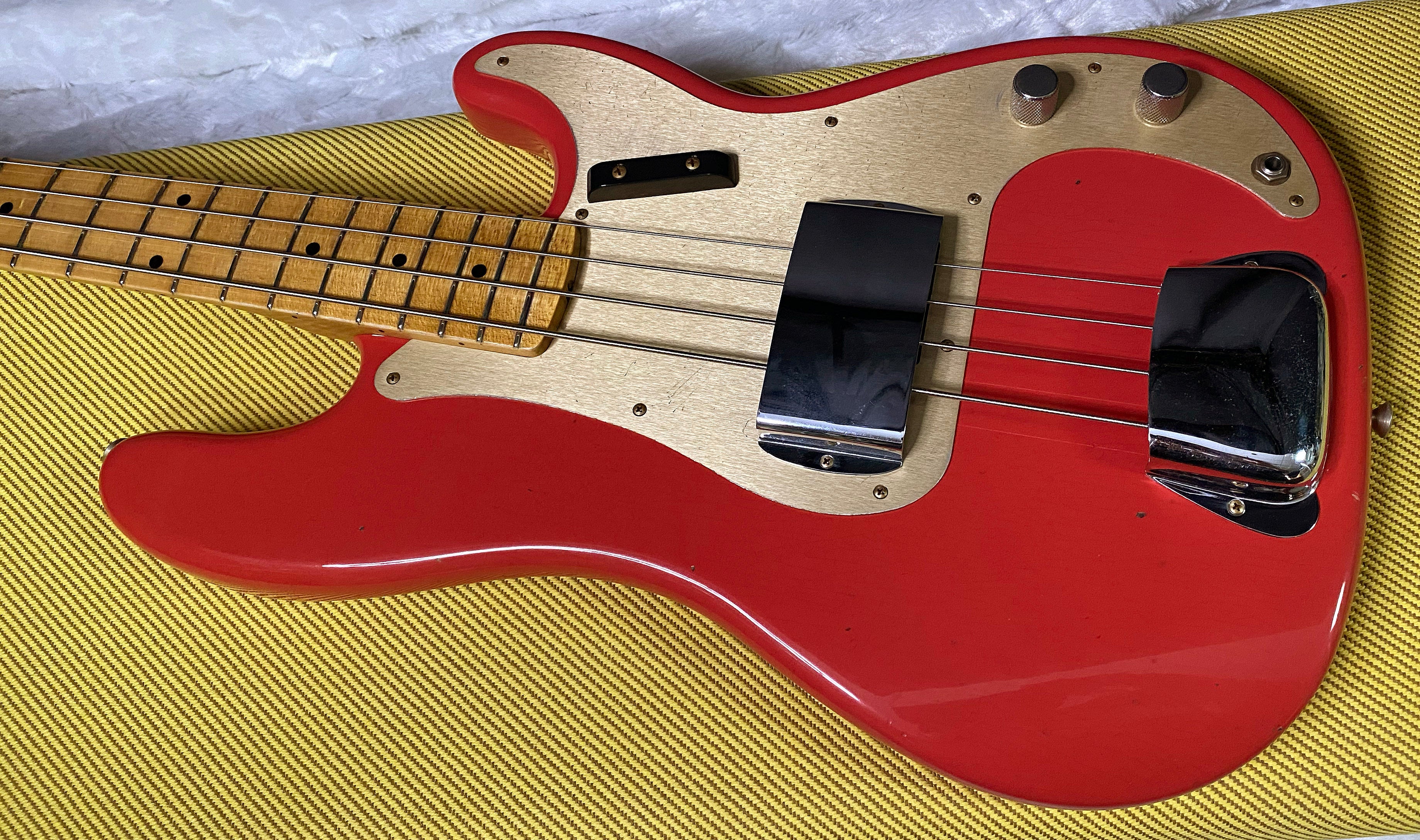 NEW! Fender Custom Shop 1958 Precision Bass Journeyman Relic - Fiesta Red - Authorized Dealer - 8.85lbs - G07481