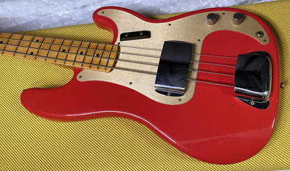 NEW! Fender Custom Shop 1958 Precision Bass Journeyman Relic - Fiesta Red - Authorized Dealer - 8.85lbs - G07481