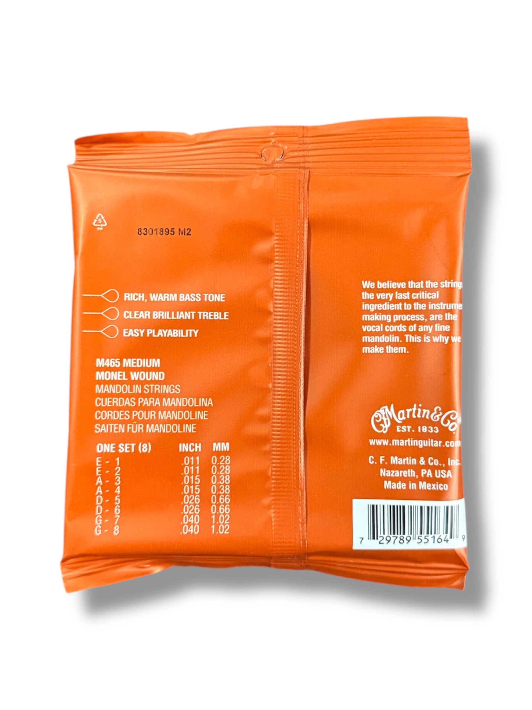 Martin M465 Mandolin Strings - 3 Pack