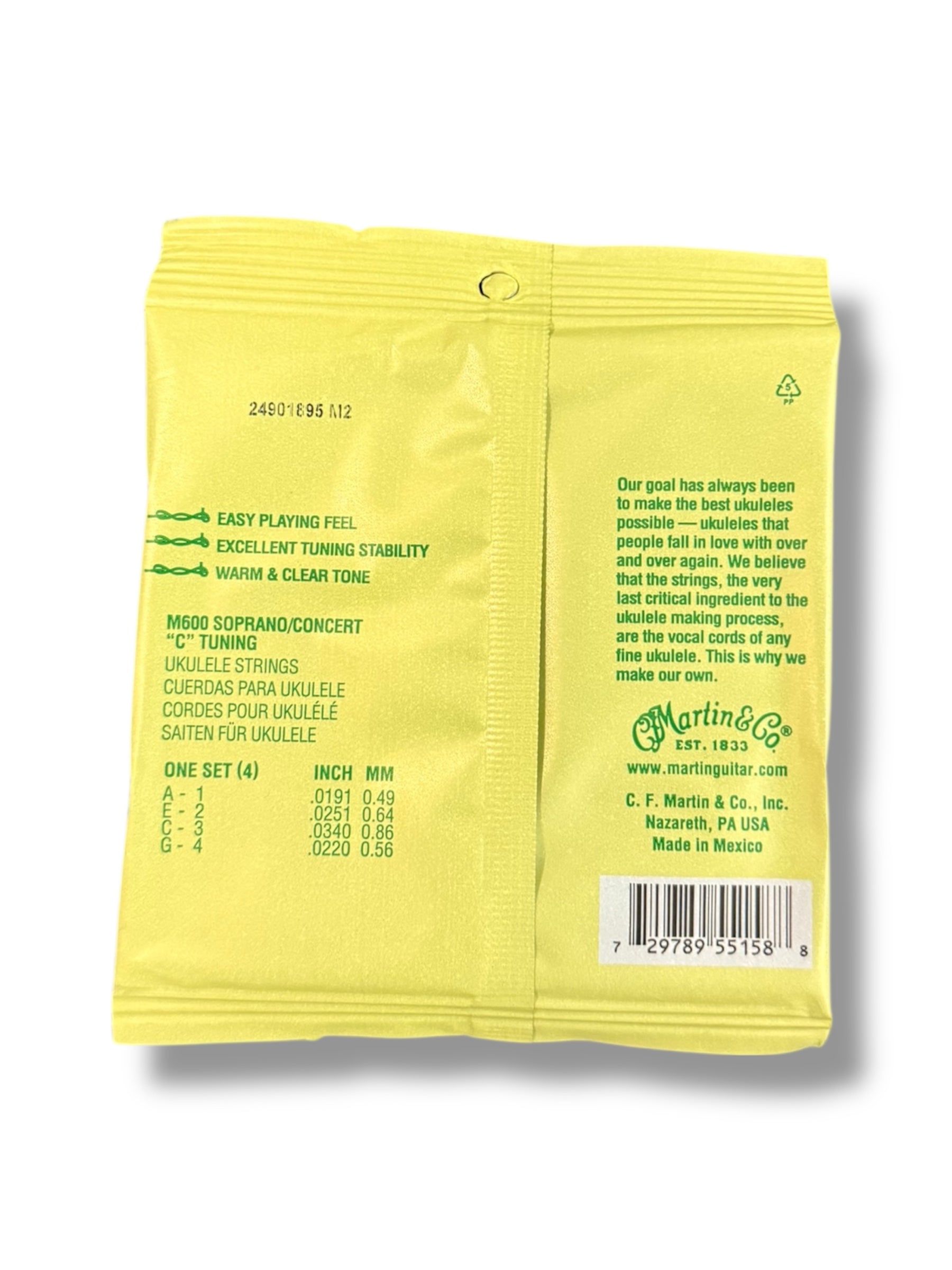 Martin M600 Ukulele Strings - 3 Pack