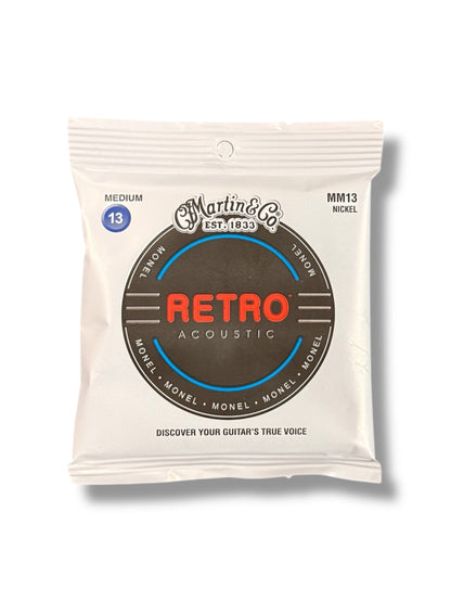 Martin Retro Medium 13 Acoustic Guitar Strings - 3 Pack