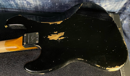 NEW ! Fender Custom Shop Limited Edition Custom Jazz Bass Heavy Relic - Aged Black - Authorized Dealer - G02846 - 9.5lbs