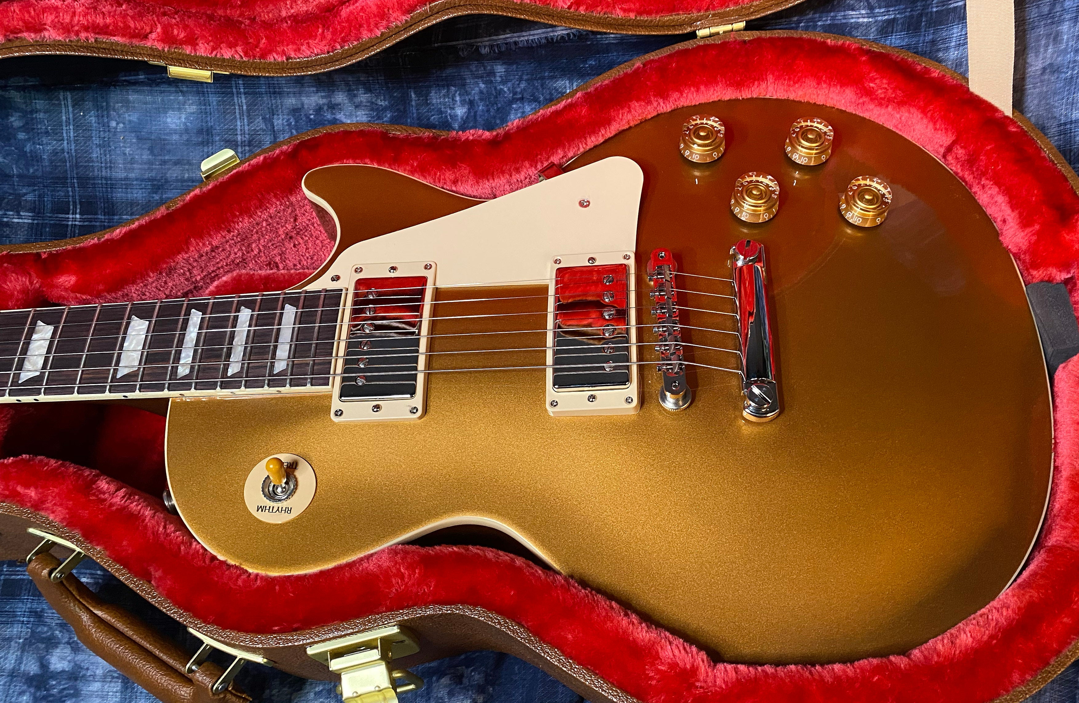 NEW ! 2024 Gibson Les Paul 50's Standard Bizarre Guitar 50th Anniversary Limited Edition All Gold Top, Back & Neck - Upgraded 57 Classic Pick-Ups - Speed Knobs - Titanium Saddles - Authorized Dealer - G03515 - 9.6 lbs!