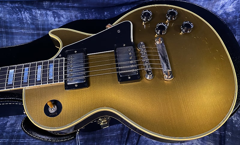 NEW! 2024 Gibson Les Paul Custom 57 Murphy Lab Ultra Light Aged Custom Shop - Bizarre Guitar 50th Anniversary Model - 9.75 lbs - All Double Gold - Authorized Dealer - G03855