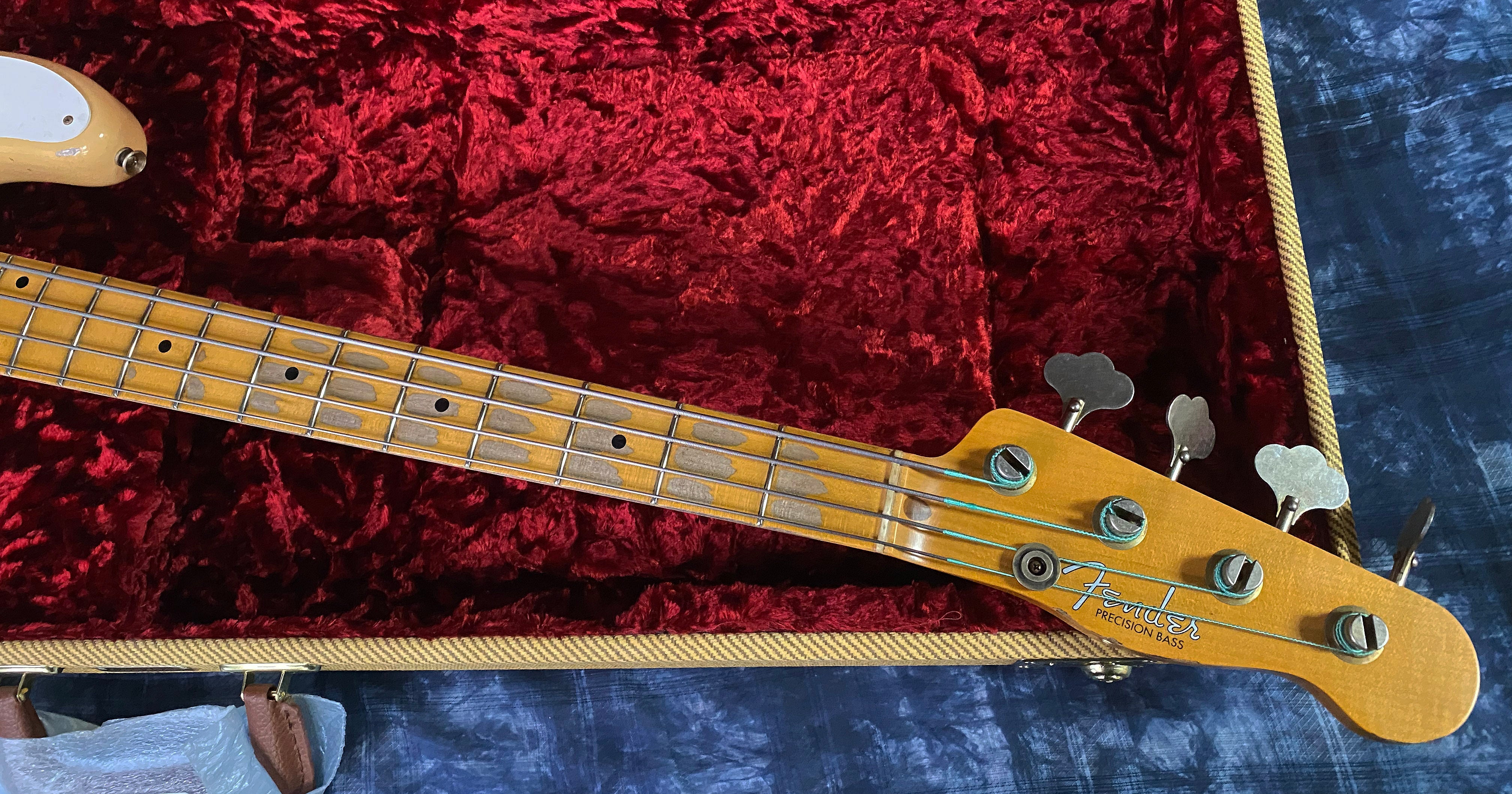 2022 Fender Custom Shop '55 Precision Bass Relic NoCaster Blonde Authorized Dealer Only 8.5lbs