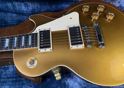 NEW ! 2024 Gibson Les Paul 50's Standard Bizarre Guitar 50th Anniversary Limited Edition All Gold Top, Back & Neck - Upgraded 57 Classic Pick-Ups - Speed Knobs - Titanium Saddles - Authorized Dealer - G03818 - 9.5 lbs