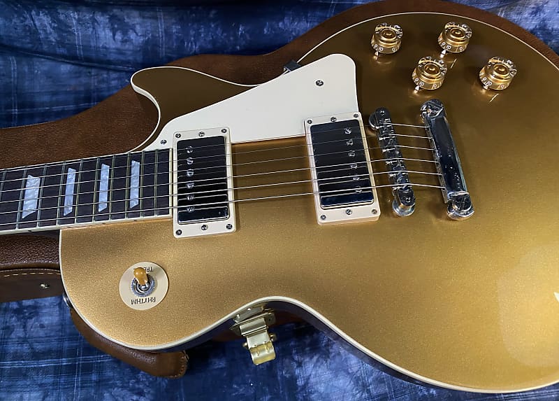 NEW ! 2024 Gibson Les Paul 50's Standard Bizarre Guitar 50th Anniversary Limited Edition All Gold Top, Back & Neck - Upgraded 57 Classic Pick-Ups - Speed Knobs - Titanium Saddles - Authorized Dealer - G03818 - 9.5 lbs