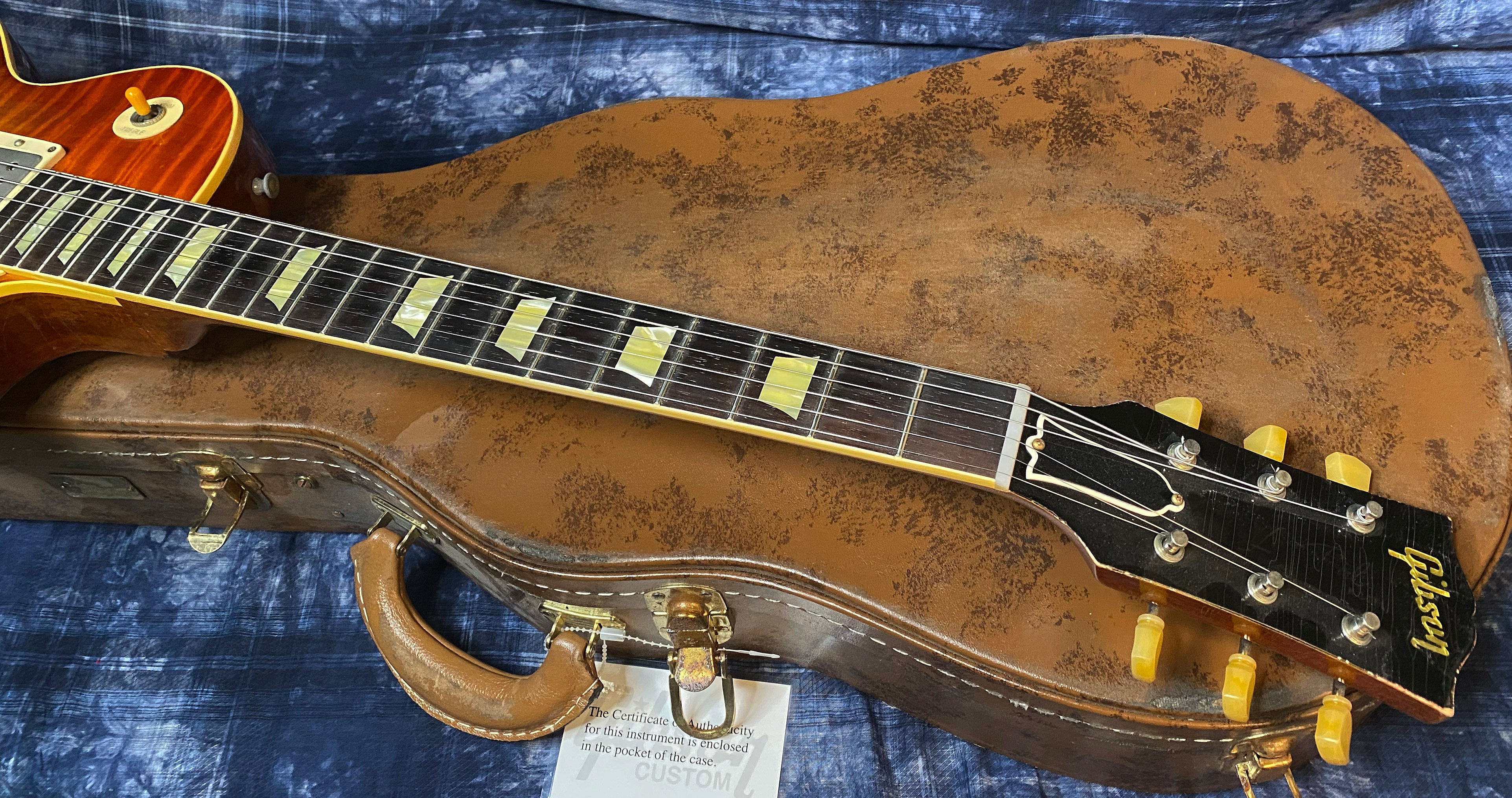 NEW! 2023 Gibson Custom Shop Murphy Lab Limited Edition '59 Les Paul Standard Reissue - Brazilian Rosewood Fretboard - Tom's Tea - Absolute Killer Top! Authorized Dealer - 8.35 lbs - TA