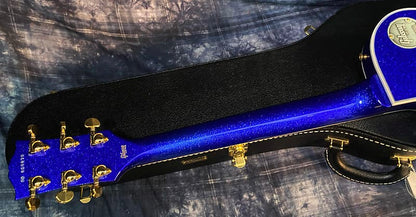 NEW ! 2024 Gibson Special Order Custom Shop Les Paul Custom Dealer Select - Dark Blue Sparkle - Authorized Dealer - 10.45 lbs - G03843