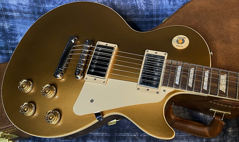 NEW ! 2024 Gibson Les Paul 50's Standard Bizarre Guitar 50th Anniversary Limited Edition All Gold Top, Back & Neck - Upgraded 57 Classic Pick-Ups - Speed Knobs - Titanium Saddles - Authorized Dealer - G03776 - 9.4 lbs!