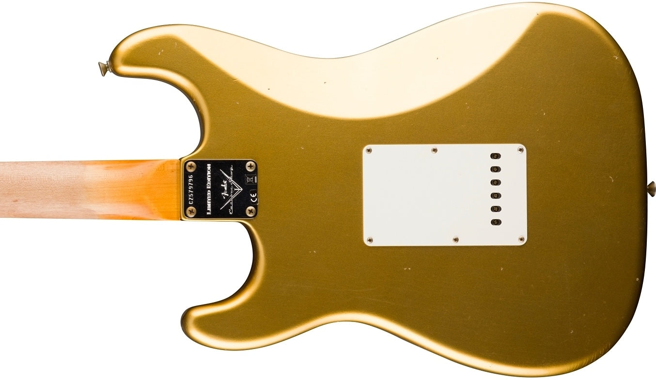 NEW! 2024 Fender #144 Limited Edition '63 Stratocaster Journeyman Relic - Aged Aztec Gold - 8 lbs - Authorized Dealer - Serial #CZ579796