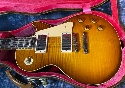 NEW! 2024 Gibson Custom Shop 1959 Les Paul - Golden Poppy - Authorized Dealer - Hand Picked Curly Flame Top VOS - 8.7 lbs - G04203