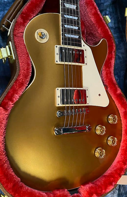 NEW ! 2024 Gibson Les Paul 50's Standard Bizarre Guitar 50th Anniversary Limited Edition All Gold Top, Back & Neck - Upgraded 57 Classic Pick-Ups - Speed Knobs - Titanium Saddles - Authorized Dealer - G03800 - 9.7 lbs