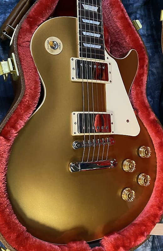 NEW ! 2024 Gibson Les Paul 50's Standard Bizarre Guitar 50th Anniversary Limited Edition All Gold Top, Back & Neck - Upgraded 57 Classic Pick-Ups - Speed Knobs - Titanium Saddles - Authorized Dealer - G03800 - 9.7 lbs