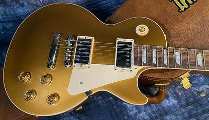 NEW ! 2024 Gibson Les Paul 50's Standard Bizarre Guitar 50th Anniversary Limited Edition All Gold Top, Back & Neck - Upgraded 57 Classic Pick-Ups - Speed Knobs - Titanium Saddles - Authorized Dealer - G03812 - 9.5 lbs