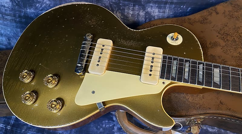 NEW! 2024 Gibson Custom Shop 1954 Les Paul Gold Top Reissue Heavy Aged Murphy Lab - Authorized Dealer - 9.1 lbs - G03718