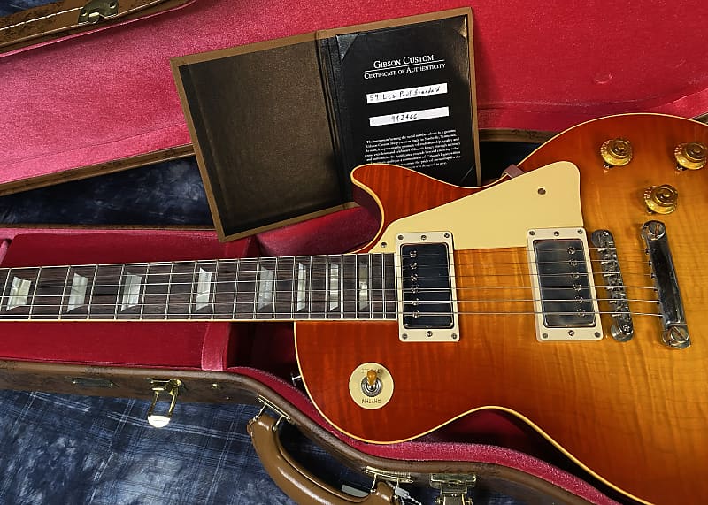 NEW! 2024 Gibson Custom Shop 1959 Les Paul Standard VOS - Sunrise Teaburst - Hand-Picked Top - Dealer Select - 9 lbs - Authorized Dealer - G03851