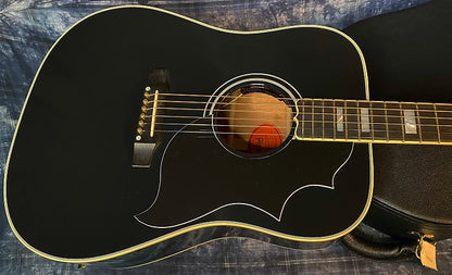 NEW ! 2024 Gibson Acoustic Hummingbird Custom Acoustic-Electric Guitar - Ebony - Authorized Dealer - 5lbs - G03745