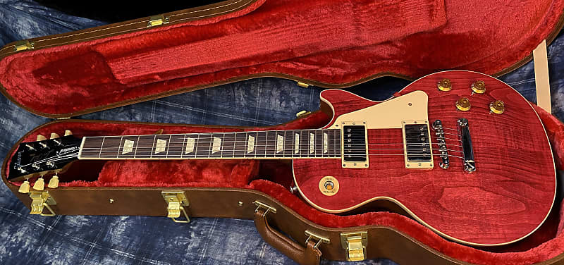 BRAND NEW ! 2024 Gibson Les Paul Standard '50s Translucent Fuchsia - Beautiful Flame Top! - 9.5 lbs - Authorized Dealer - G03763