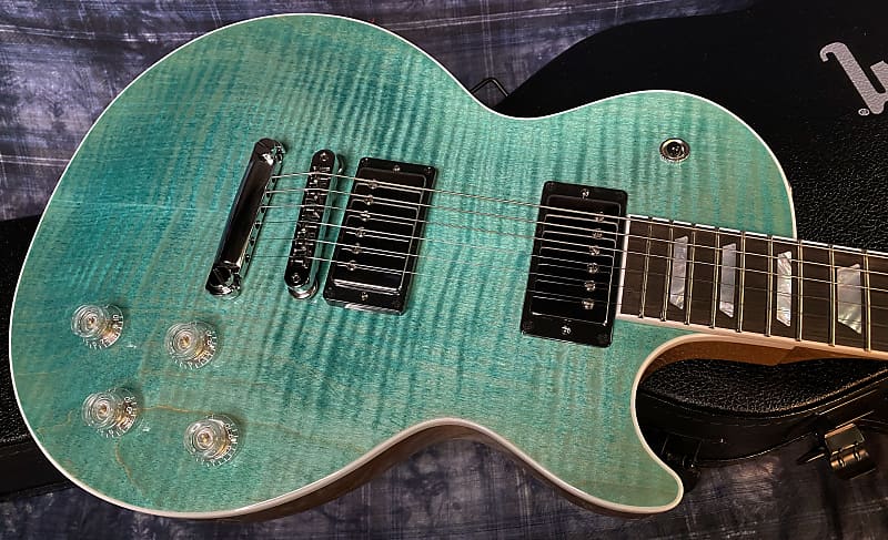 NEW! 2024 Gibson Les Paul Modern Figured - Seafoam Green - Authorized Dealer - 8.6 lbs -G03801