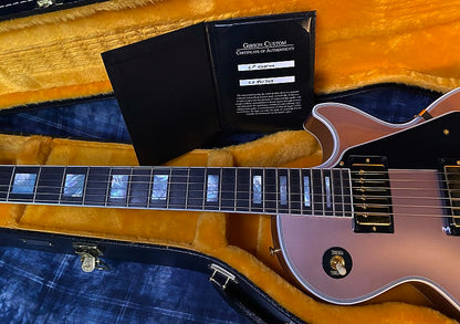 BRAND NEW! 2024 Gibson Dealer Select Custom Shop Les Paul Custom - Rose Gold Authorized Dealer - Only 9.4 lbs! - G03342