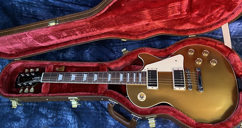 NEW ! 2024 Gibson Les Paul 50's Standard Bizarre Guitar 50th Anniversary Limited Edition All Gold Top, Back & Neck - Upgraded 57 Classic Pick-Ups - Speed Knobs - Titanium Saddles - Authorized Dealer - G03812 - 9.5 lbs