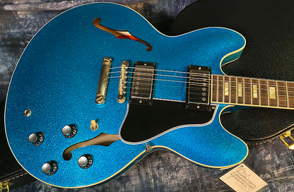 NEW! 2024 Gibson Custom Shop 1964 ES-335 VOS Reissue - Blue Sparkle - Authorized Dealer - 8.2 lbs - G03888