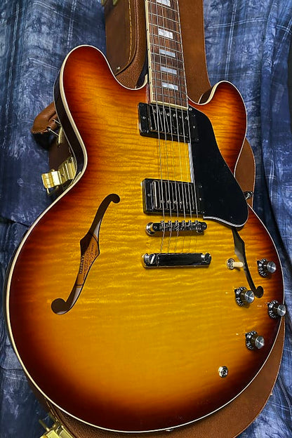 BRAND NEW ! 2024 Gibson ES-335 Block Figured Iced Tea - Authorized Dealer - 7.6 lbs - In Stock! G03816