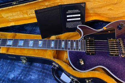 NEW! 2024 Gibson Dealer Select Custom Shop Les Paul Custom Purple Sparkle - Authorized Dealer - 10.5 lbs of TONE! G03947