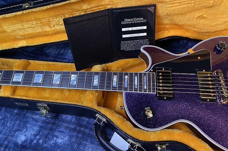 NEW! 2024 Gibson Dealer Select Custom Shop Les Paul Custom Purple Sparkle - Authorized Dealer - 10.5 lbs of TONE! G03947