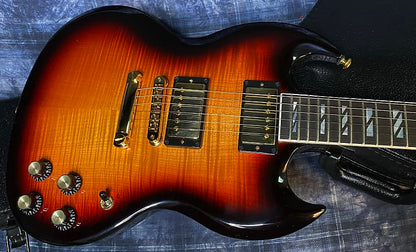 BRAND NEW ! 2024 Gibson SG Supreme - Fireburst (Dark Fireburst)- Super Fine Killer Flame Top! Only 7.55 lbs - Authorized Dealer - G03803