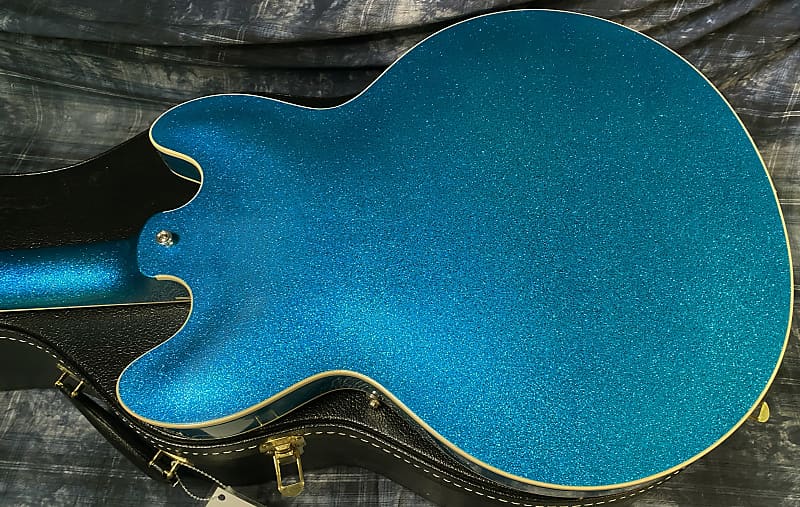 NEW! 2024 Gibson Custom Shop 1964 ES-335 VOS Reissue - Blue Sparkle - Authorized Dealer - 8.2 lbs - G03887