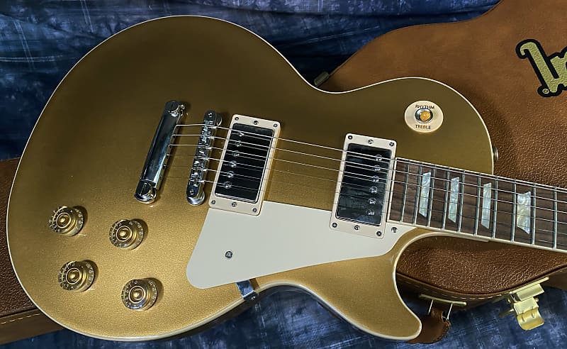 NEW ! 2024 Gibson Les Paul 50's Standard Bizarre Guitar 50th Anniversary Limited Edition All Gold Top, Back & Neck - Upgraded 57 Classic Pick-Ups - Speed Knobs - Titanium Saddles - Authorized Dealer - G03762 - 10 lbs