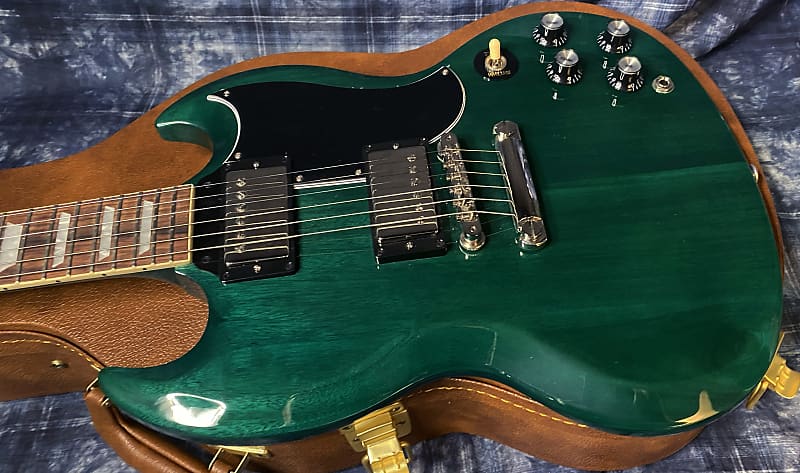 NEW! 2024 Gibson SG Standard '61 Stoptail - Translucent Teal - 6.9 lbs - Authorized Dealer - G04171