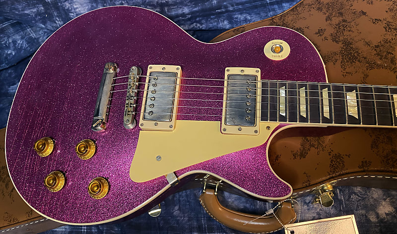 NEW! 2024 Gibson Custom Shop Dealer Select Murphy Lab '57 Les Paul Pink Sparkle Ultra Light Aged - Authorized Dealer - 8.5 lbs - G03941