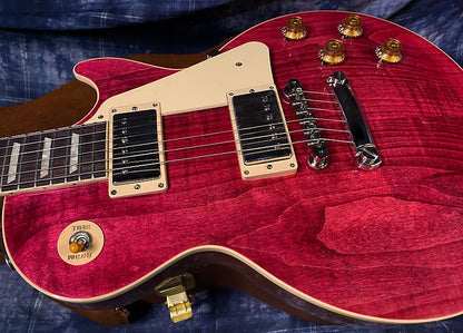 BRAND NEW ! 2024 Gibson Les Paul Standard '50s Translucent Fuchsia - Beautiful Flame Top! - 9.5 lbs - Authorized Dealer - G03763