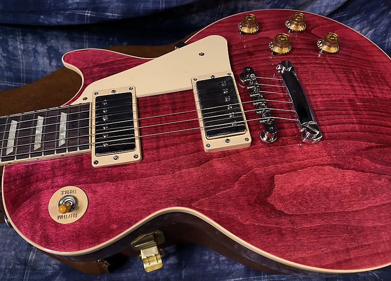 BRAND NEW ! 2024 Gibson Les Paul Standard '50s Translucent Fuchsia - Beautiful Flame Top! - 9.5 lbs - Authorized Dealer - G03763