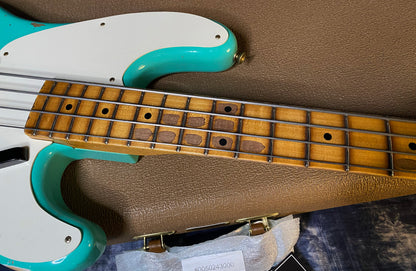 NEW!! 2024 Fender Custom Shop '55 Precision Bass Relic - Seafoam Green - 8.5 lbs Authorized Dealer! G03255