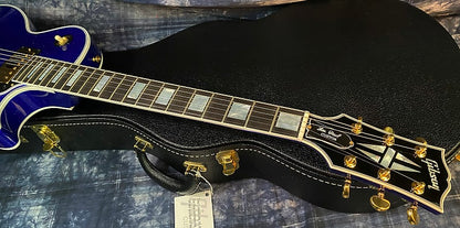 NEW ! 2024 Gibson Special Order Custom Shop Les Paul Custom Dealer Select - Dark Blue Sparkle - Authorized Dealer - 10 lbs - G03840