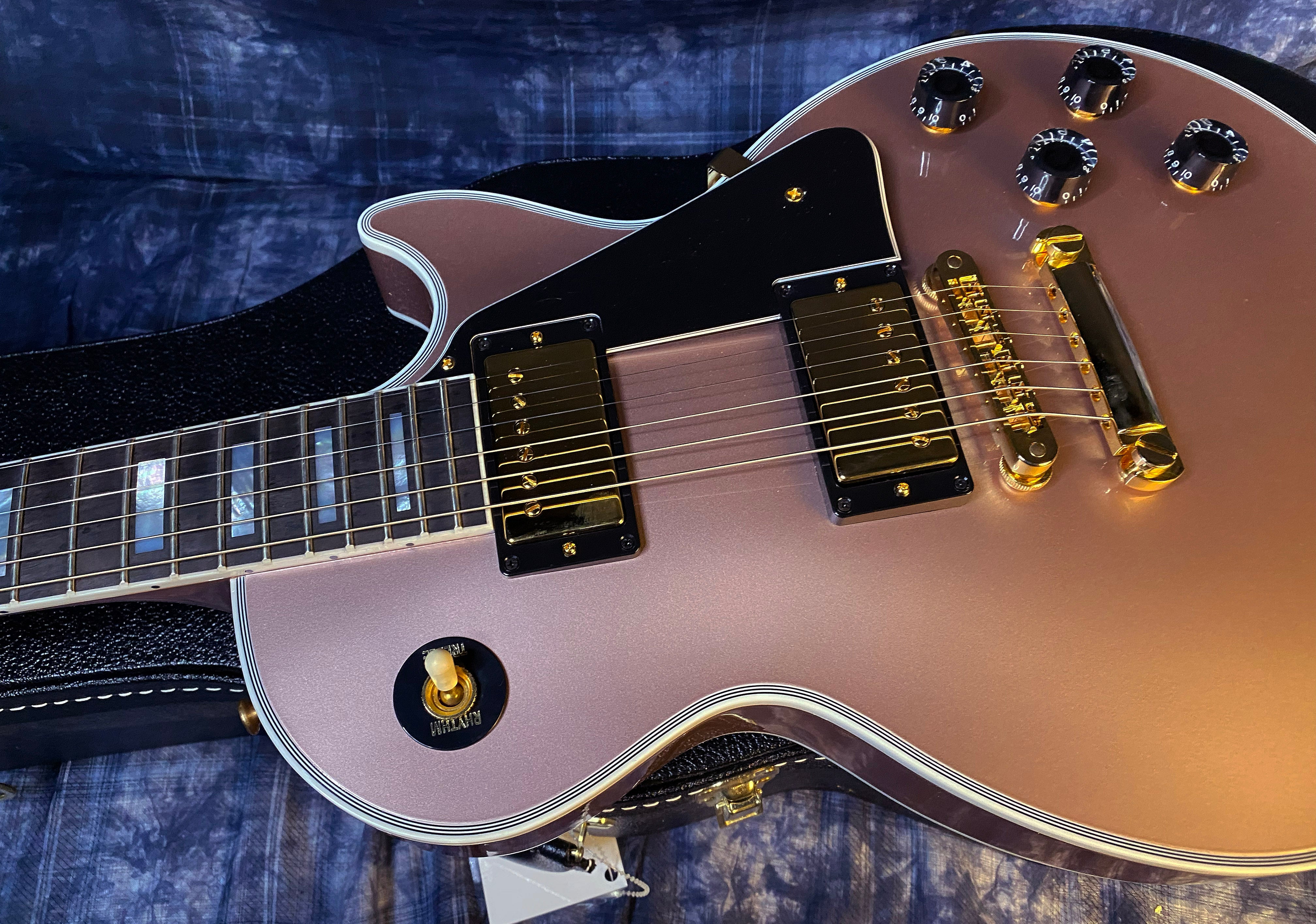 BRAND NEW! 2024 Gibson Dealer Select Custom Shop Les Paul Custom - Rose Gold Authorized Dealer - 10.1 lbs - G03324