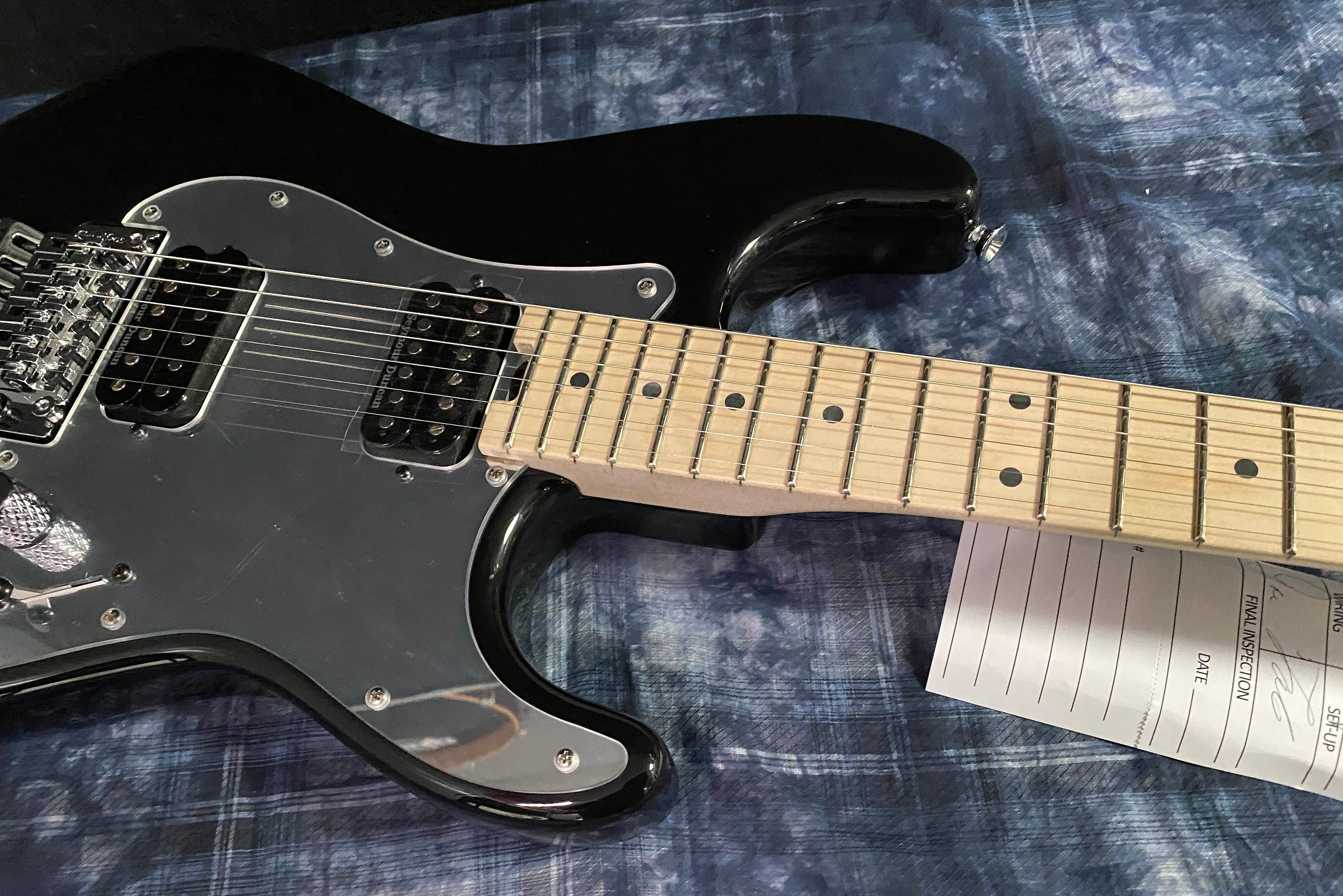 2023 Charvel Pro-Mod So-Cal Style 1 HH FR - Floyd Rose - Gloss Black Mirrored Pick-Guard - Authorized Dealer - SAVE!