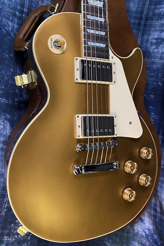 NEW ! 2024 Gibson Les Paul 50's Standard Bizarre Guitar 50th Anniversary Limited Edition All Gold Top, Back & Neck - Upgraded 57 Classic Pick-Ups - Speed Knobs - Titanium Saddles - Authorized Dealer - G03771 - 10.1 lbs