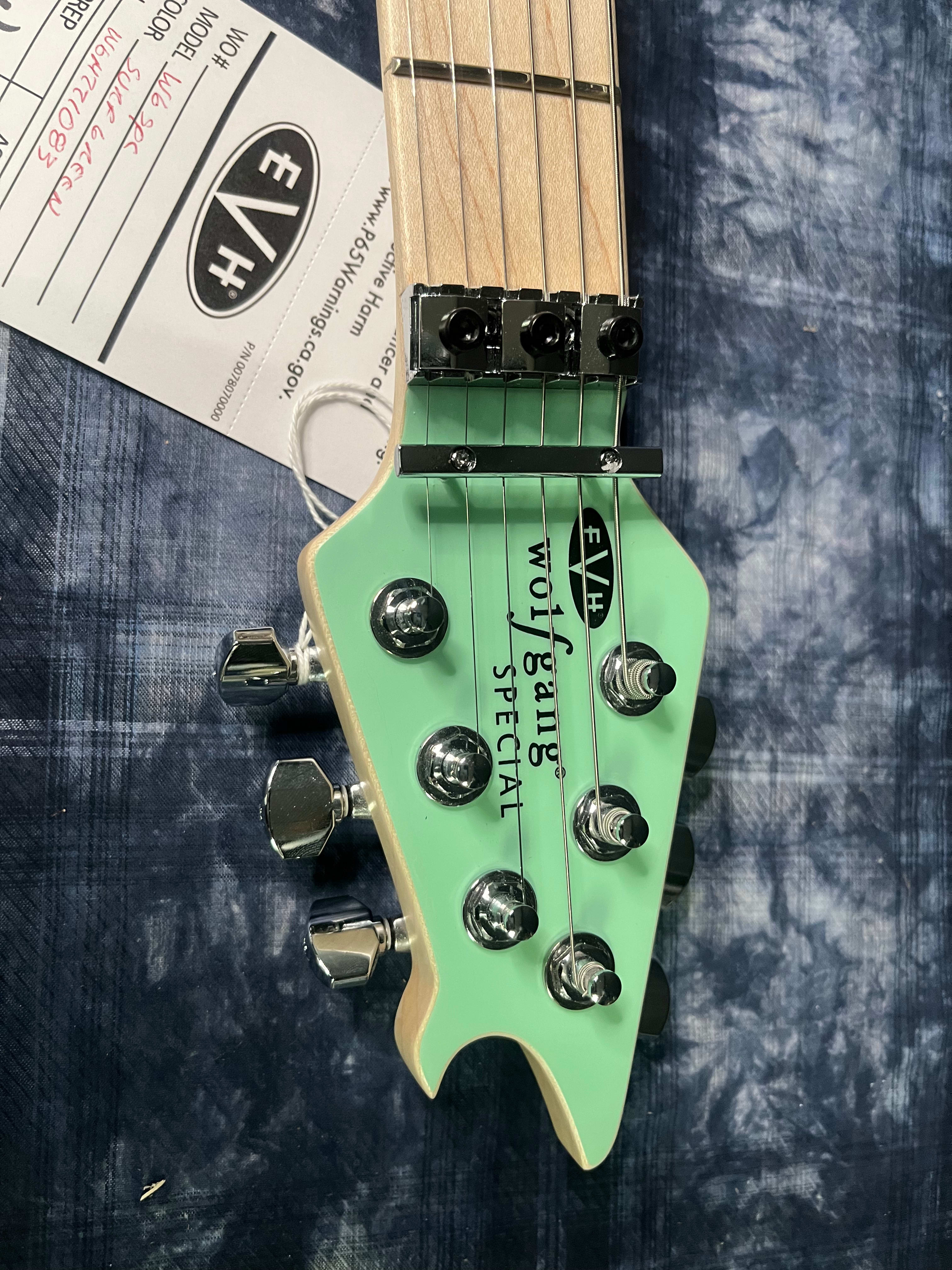 MINT! EVH Wolfgang Special Satin Surf Green 7.55lbs Authorized Dealer!! In Stock Ready to Ship!