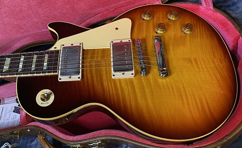 2024 Gibson Custom 1959 Les Paul Standard Reissue Electric Guitar - Murphy Lab Ultra Light Aged Factory Burst - Killer Flame - Authorized Dealer - 8.6lbs