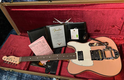 NEW! 2024 Fender Limited Edition Cunife Telecaster Custom NOS TCP Super Thin Shell Pink Lacquer Finish - Matching Peg Head - Authorized Dealer - 8.8 lbs - G03935