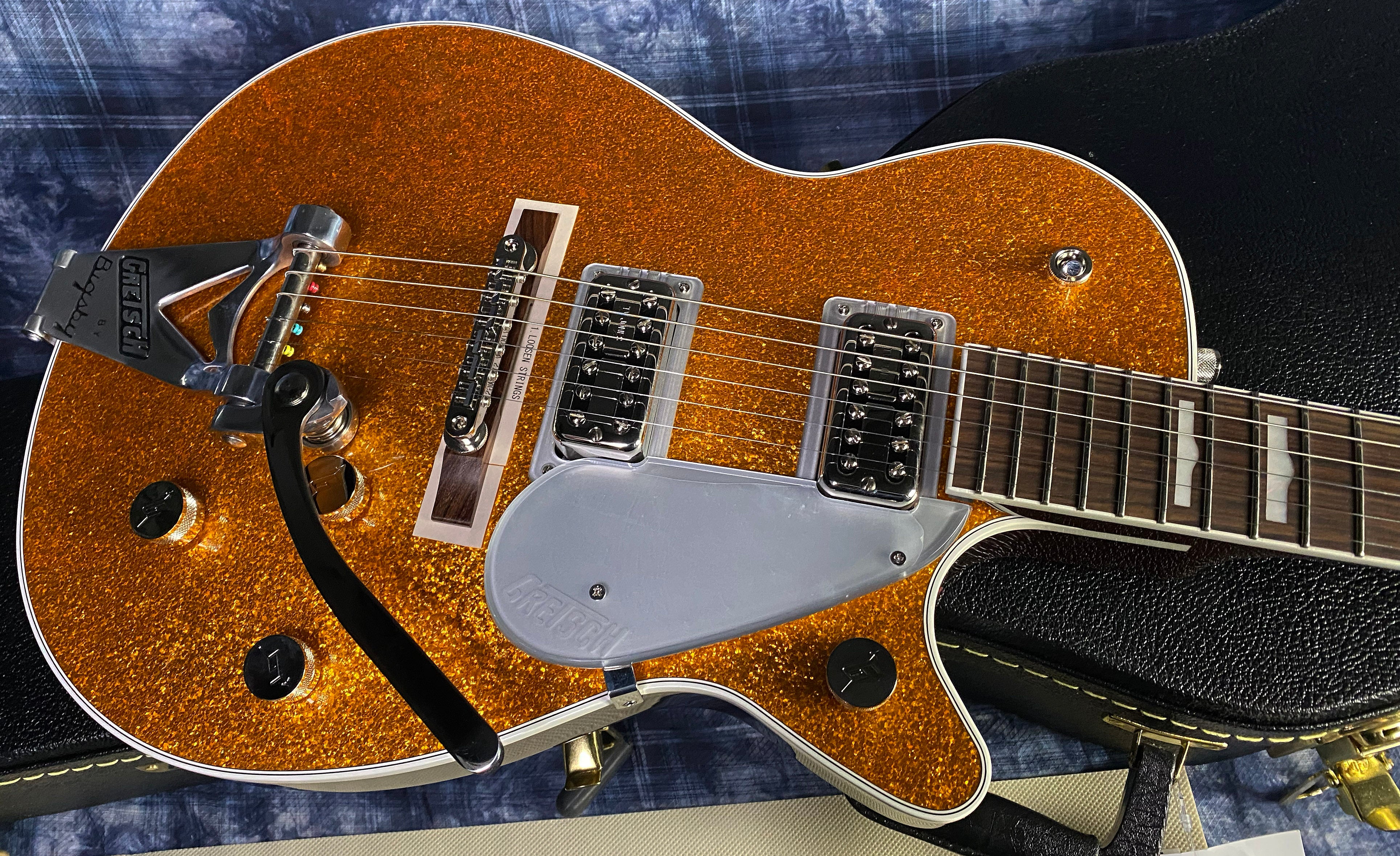 NEW! Gretsch G6129T Vintage Select '89 Sparkle Jet Bigsby Gold Sparkle - Authorized Dealer - IN-STOCK! 8.6lbs - G02853