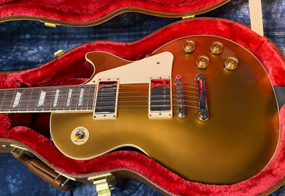 NEW ! 2024 Gibson Les Paul 50's Standard Bizarre Guitar 50th Anniversary Limited Edition All Gold Top, Back & Neck - Upgraded 57 Classic Pick-Ups - Speed Knobs - Titanium Saddles - Authorized Dealer - G03513 - 9.7 lbs!