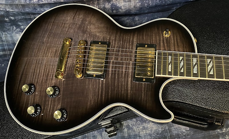 NEW ! 2024 Gibson Les Paul Supreme - Trans Ebony Burst - Authorized Dealer - Only 8.2 lbs - G03819