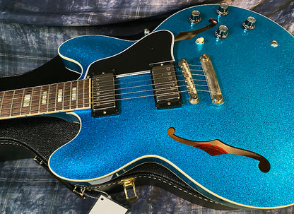 NEW! 2024 Gibson Custom Shop 1964 ES-335 VOS Reissue - Blue Sparkle - Authorized Dealer - 7.9 lbs - G03891