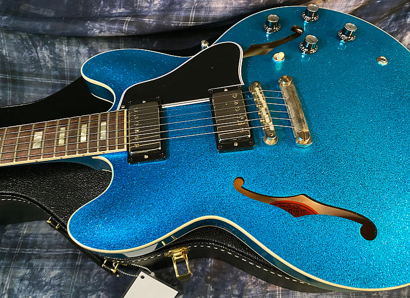 NEW! 2024 Gibson Custom Shop 1964 ES-335 VOS Reissue - Blue Sparkle - Authorized Dealer - 7.9 lbs - G03891